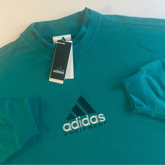 adidas Other - Adidas Equipment Reflective Sweatshirt Men M LOOSE FIT Green EQT Crewneck $190